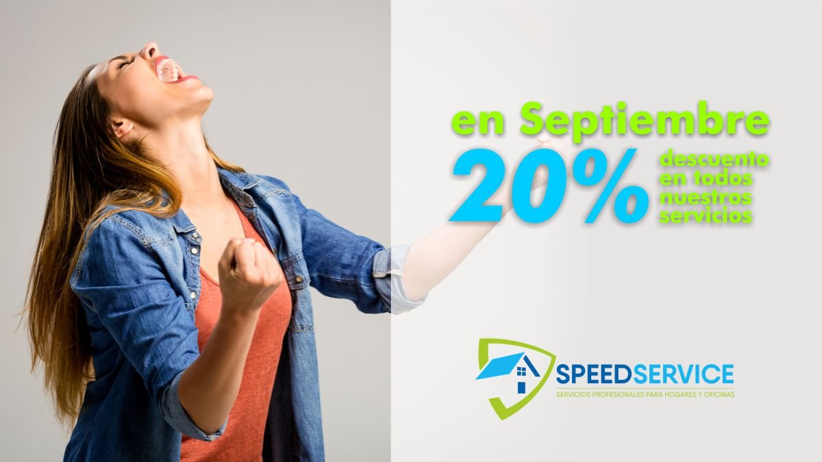 En septiembre 20% de descuento en todos nuestros servicios 